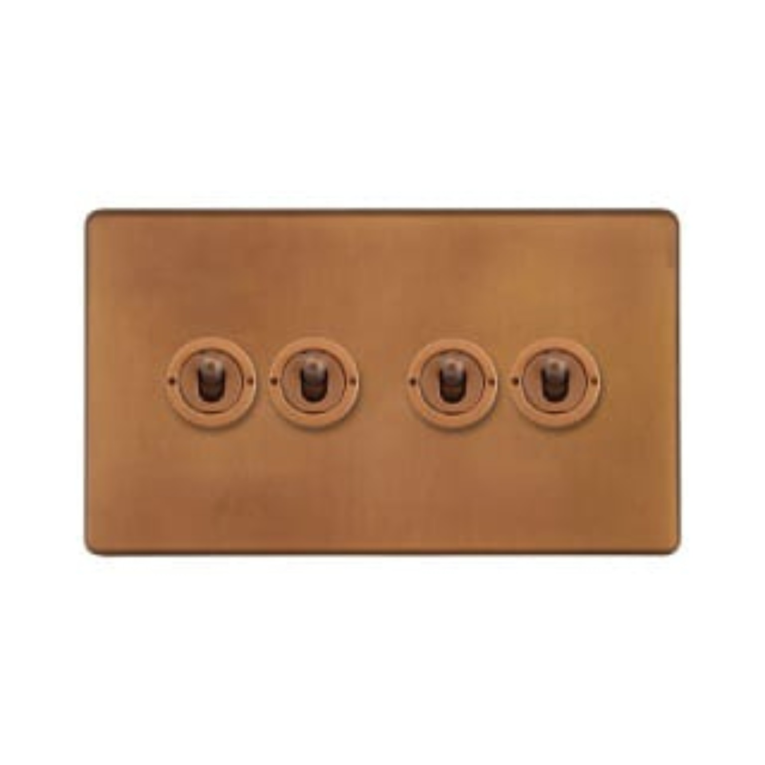 4-gang decorative switch plate