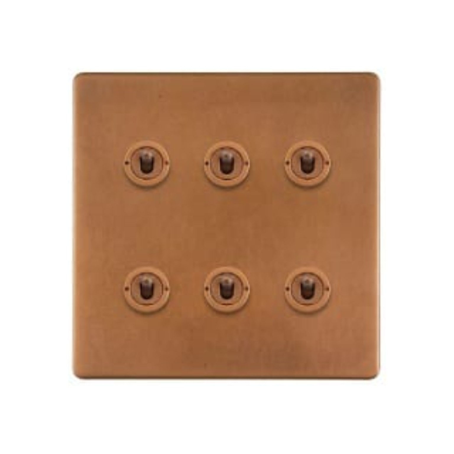 6-gang decorative switch plate